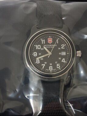 Victorinox Men’s Original XL Black Stainless Steel Watch – 43mm